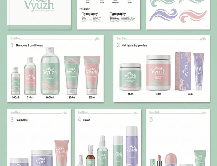 Брендбук для Vyuzh - дизайнер Yannnna