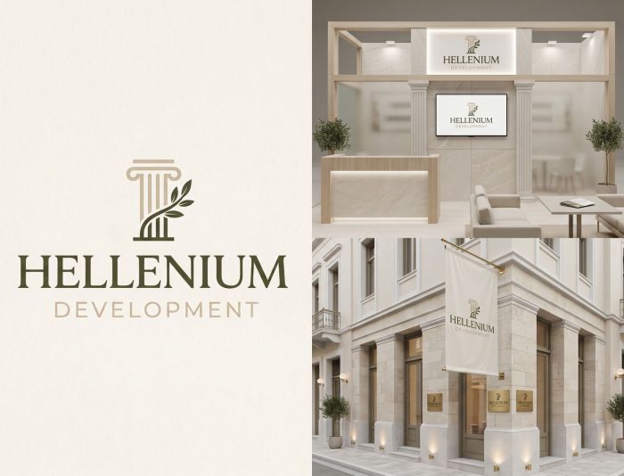 Логотип для греческого застройщика Hellenium Development - дизайнер n46n