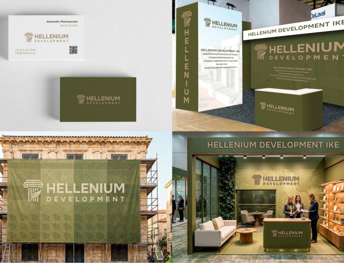 Логотип для греческого застройщика Hellenium Development - дизайнер markosov