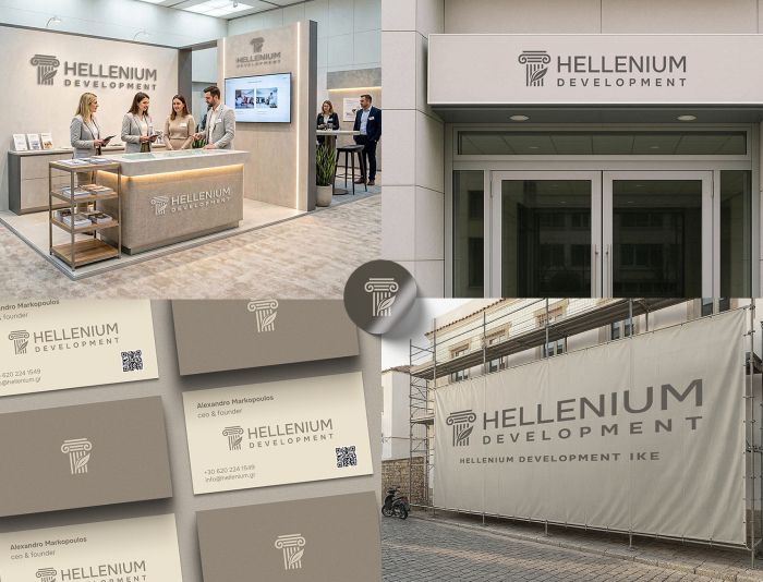 Логотип для греческого застройщика Hellenium Development - дизайнер markosov