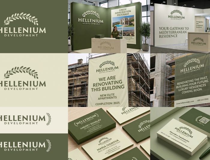 Логотип для греческого застройщика Hellenium Development - дизайнер neleto