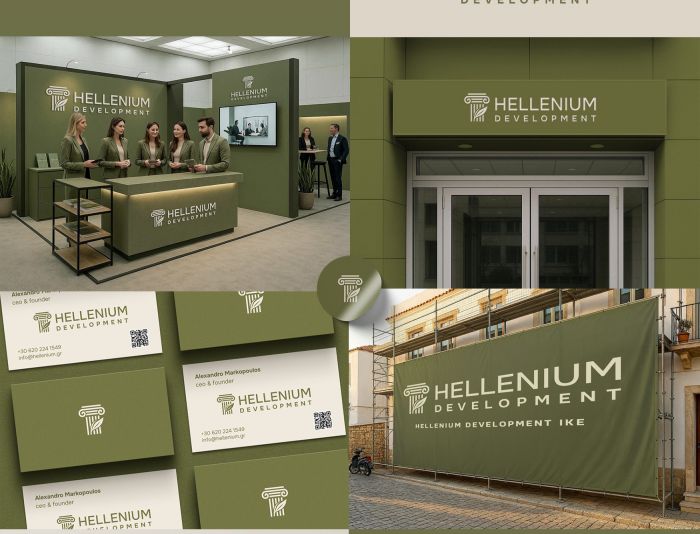 Логотип для греческого застройщика Hellenium Development - дизайнер markosov