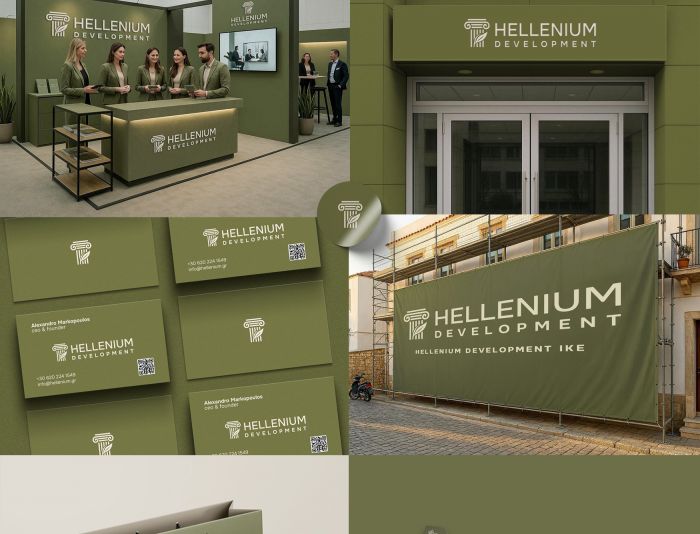 Логотип для греческого застройщика Hellenium Development - дизайнер markosov