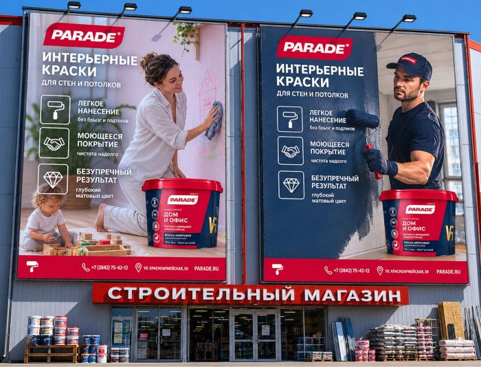 Баннер для наружной рекламы TM Parade - дизайнер Celena5platon