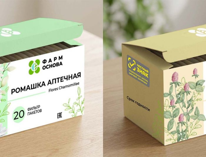Дизайна картонной пачки лекарственных трав - дизайнер AnnaFilatova24