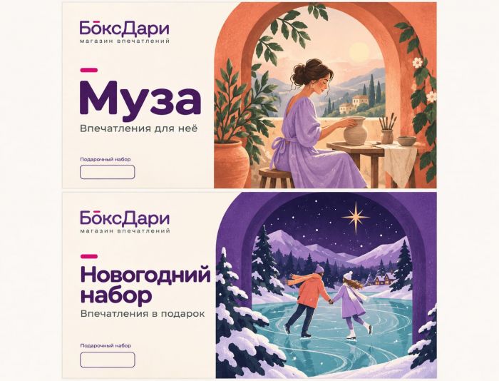 Обечайка для коробки подарков впечатлений - дизайнер rrhasan