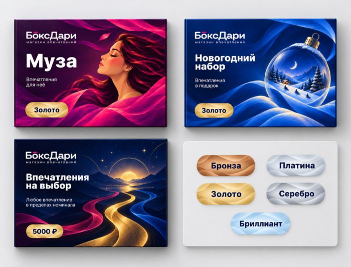 Обечайка для коробки подарков впечатлений - дизайнер Diamond777