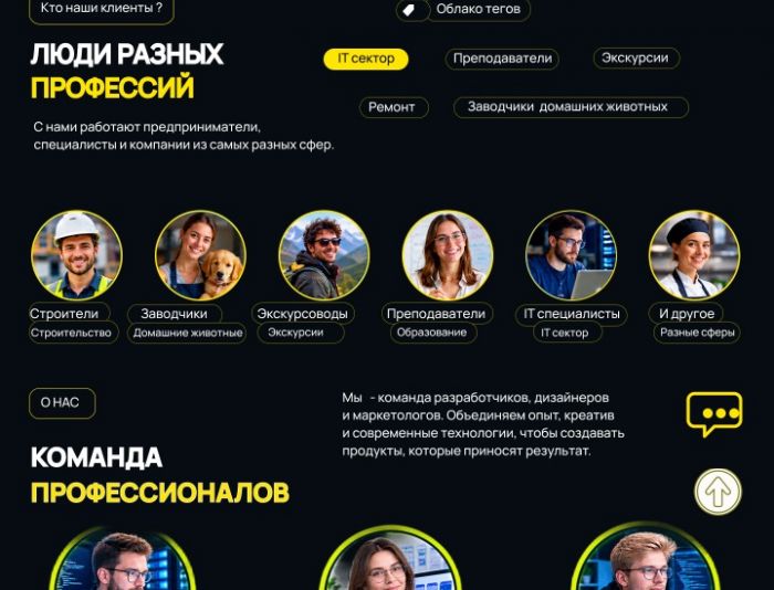 Landing page для https://network-pro.ru/ - дизайнер Celena5platon
